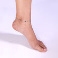 Playful Glow Silver Anklet,,hi-res view 2