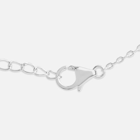 Serene Pearl Drop Silver Necklace