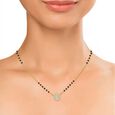 14KT Yellow Gold Drop Pendant with Diamond Mangalsutra,,hi-res view 3