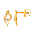 Fancy Teardrop shaped Diamond Stud Earrings,,hi-res view 2