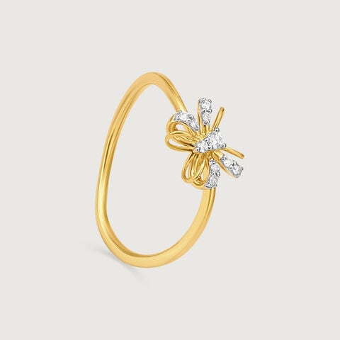 Celestial Butterfly Diamond Ring