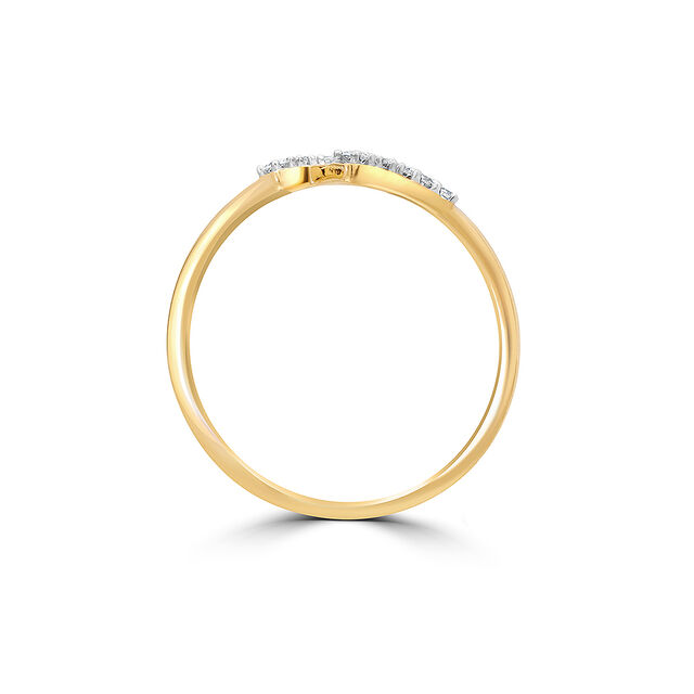 14KT Yellow Gold Shimmering Orbit Adjustable Finger Ring,,hi-res image number null