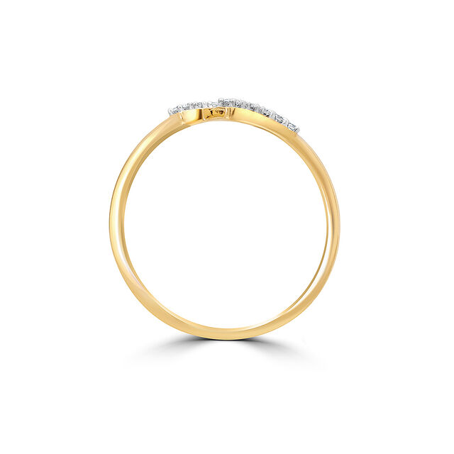 14KT Yellow Gold Shimmering Orbit Adjustable Finger Ring,,hi-res view 4