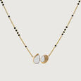 Contrasting Harmony Gold & Diamond Mangalsutra,,hi-res view 3