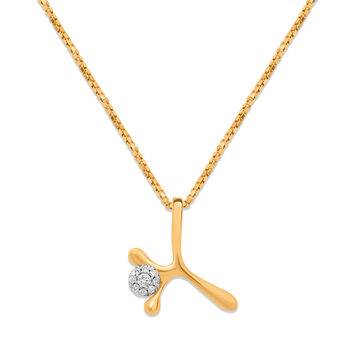 Mamma Mia 14 KT Yellow Gold Soft Aesthetics  Pendant