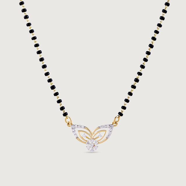 Whispering Wings Gold and Diamond Mangalsutra,,hi-res image number null