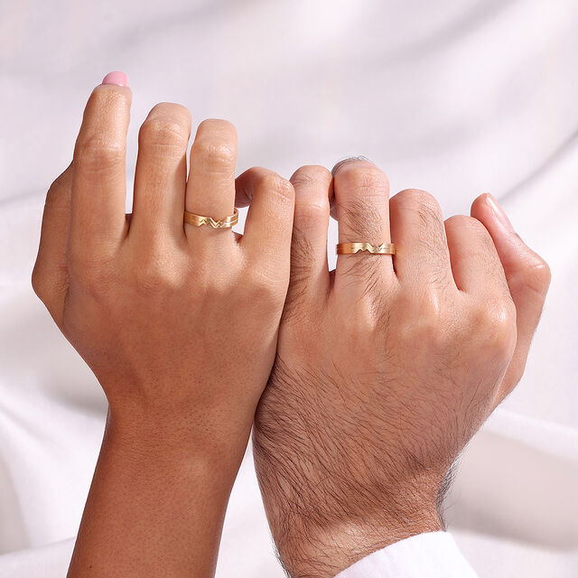 Me & We - Forever Linked 18KT Gold Couple Ring -Single Piece,,hi-res image number null
