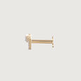 Glimmering Summit Gold & Diamond Nose Pin,,hi-res view 3
