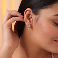 Heartflutters 14KT Rose Gold & Diamond Drop Earrings,,hi-res view 1