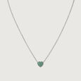 Chic Mint Silver Earrings and Necklace Set,,hi-res view 4