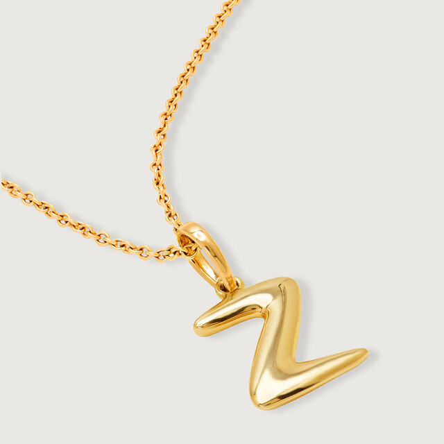 Letter Perfect 'Z' Gold Pendant,,hi-res image number null