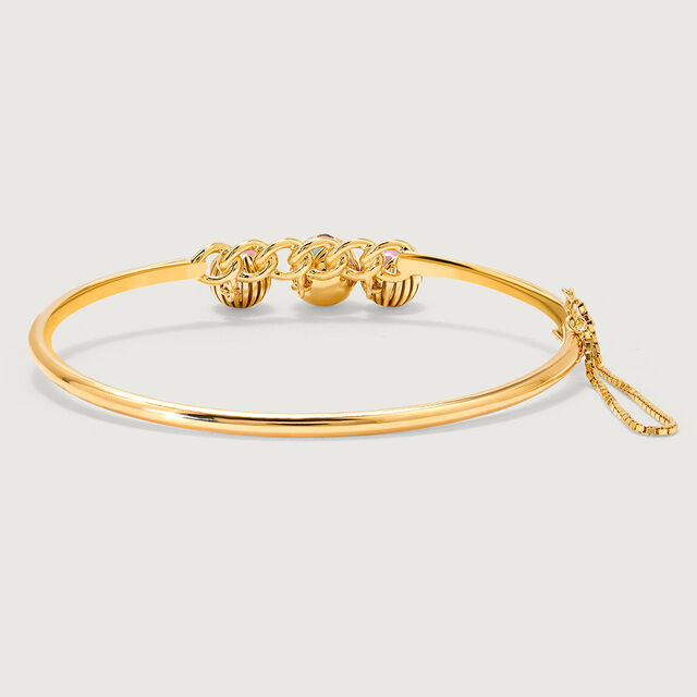 Pop Star Orbs 14KT Pink Sapphire Bangle,,hi-res image number null