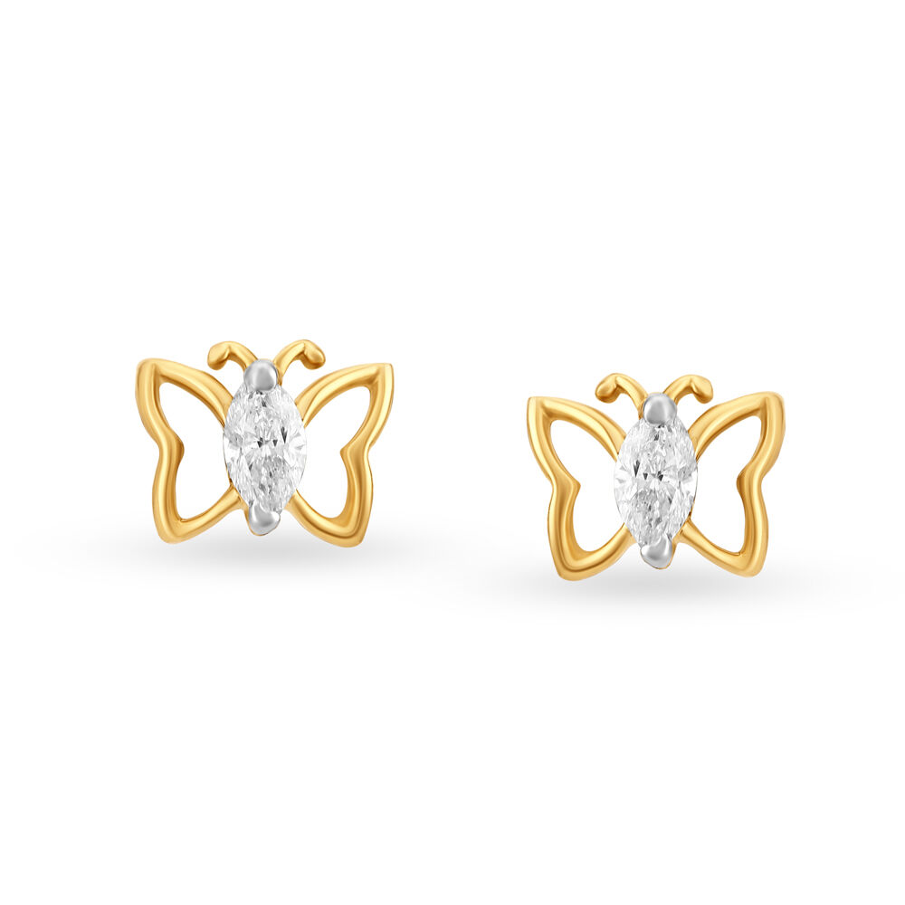 FINE JEWELRY Classic Collection 1/4 CT. T.W. Mined White Diamond 10K Gold Single  Earring | Westland Mall