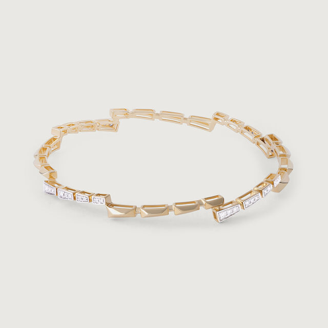 Twilight Radiance Gold & Diamond Bangle,,hi-res image number null
