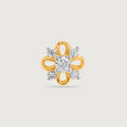 14KT Yellow Gold Diamond Nose Pin,,hi-res view 3