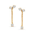 14KT Yellow Gold Linked Ice Diamond Drop Earrings,,hi-res view 1