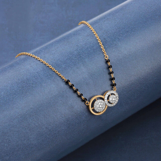 Timeless Interlinked Diamond Mangalsutra,,hi-res image number null