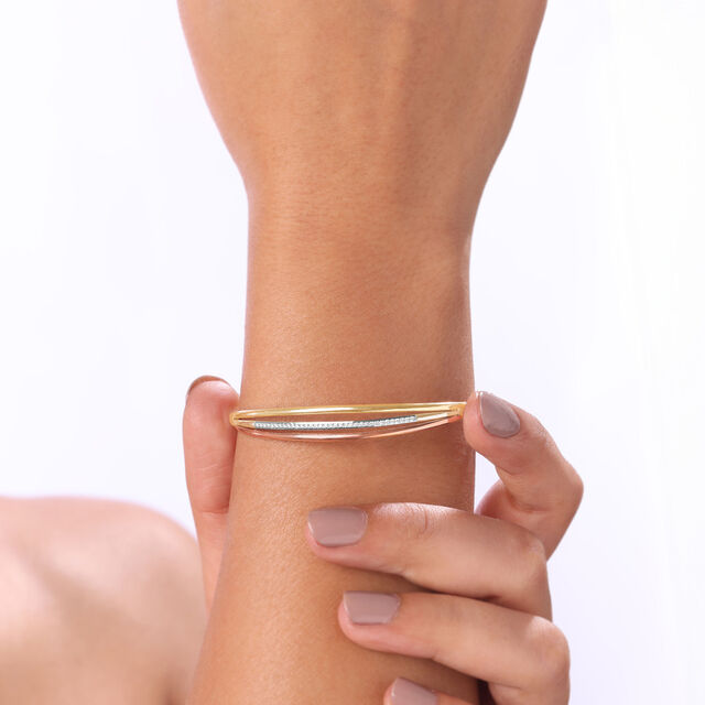 Sleek Twinkling Diamond Bangle,,hi-res image number null