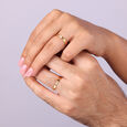 Eternal Love Band 18KT Gold & Diamond Couple Ring-Single Piece,,hi-res view 2