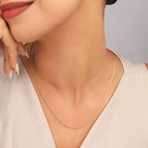 Glowing Knot Gold Chain