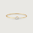 Love Story Diamond & Gold Bangle,,hi-res view 4
