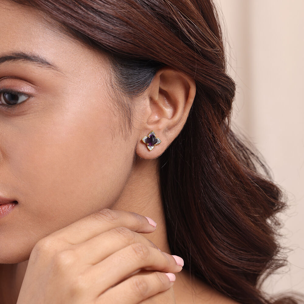 Earrings Buy Stylish Gold Diamond Earrings for Women Online