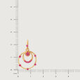 Orbit of Elegance 14KT Dark Pink Sapphire Pendant,,hi-res view 4