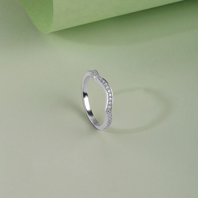 Twinkling Wave Silver Ring,,hi-res image number null