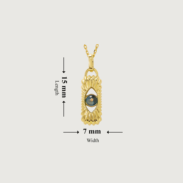 Guardian's Ethereal Waters Blue Topaz 18KT Pendant with chain,,hi-res image number null