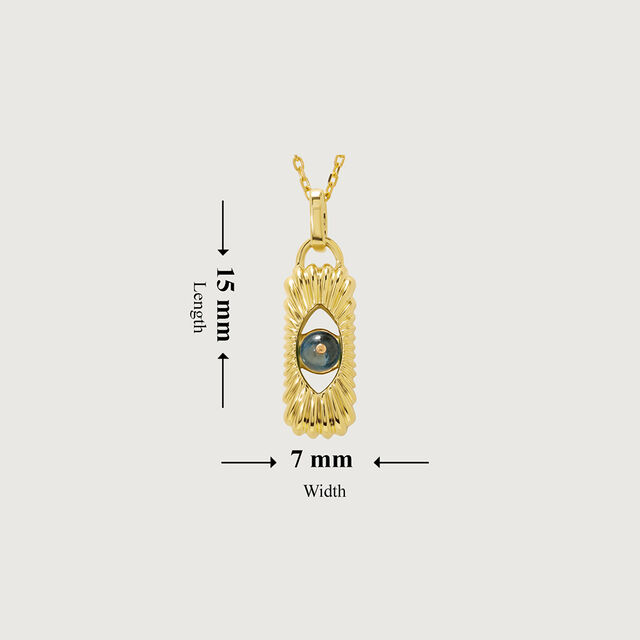 Guardian's Ethereal Waters Blue Topaz 18KT Pendant with chain,,hi-res view 7