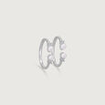 Gleam Duo Silver Toe Ring,,hi-res view 4