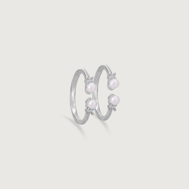 Gleam Duo Silver Toe Ring,,hi-res image number null