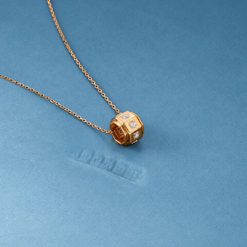 Industrial Geometric Diamond Pendant