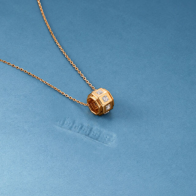 Industrial Geometric Diamond Pendant,,hi-res image number null