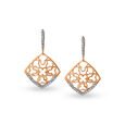 14KT Rose and Yellow Gold Drop Earrings,,hi-res view 1