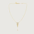 Cascading Geometry Diamond Necklace,,hi-res view 4