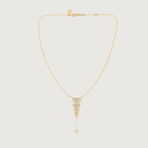 Cascading Geometry Diamond Necklace