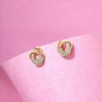 Radiant Orbit Diamond Stud Earrings,,hi-res view 1