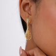 Lustrous Line Diamond Drop Earrings,,hi-res view 2