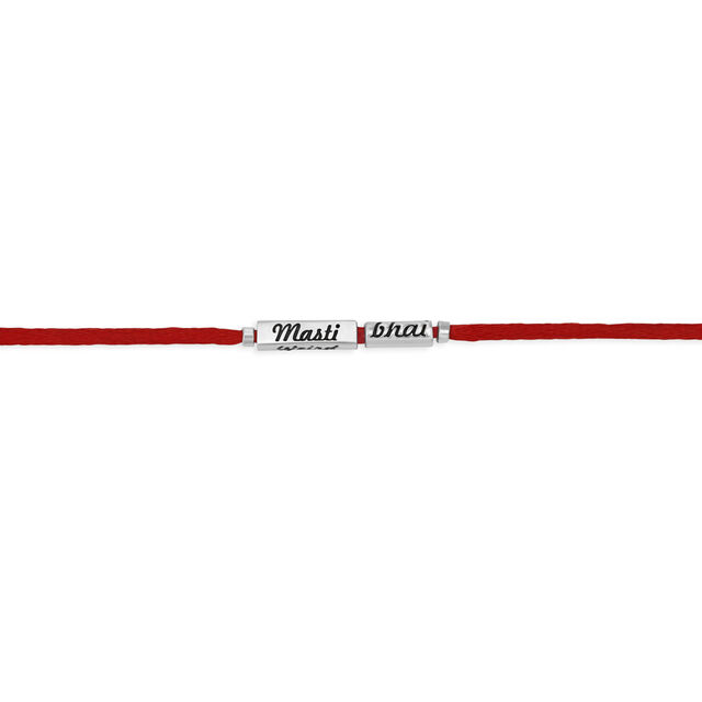 925 Silver Nickname Rakhi for Masti Bhai,,hi-res image number null