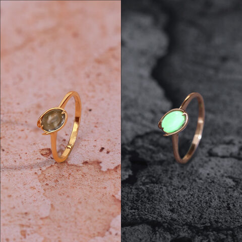 Firefly Fantasia 14 kt Gold & Green Amethyst Finger Ring