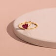Entwined Hearts Ruby & Gold Ring,,hi-res view 1