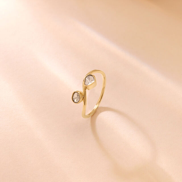 Twisted Harmony Polki Ring,,hi-res image number null