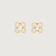 Blooming Grace Polki Diamond Stud Earrings,,hi-res view 3