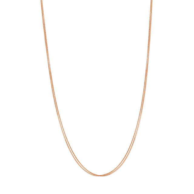 18KT Rose Gold Timeless Piece Of Modern Dual Layer Chain,,hi-res view 1