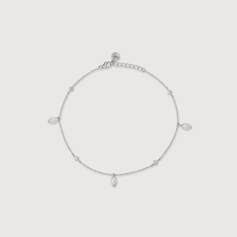 Dreamy Dangle Silver Anklet