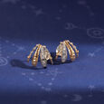Dazzling Trails 14KT Diamond Hoop Earrings,,hi-res view 1