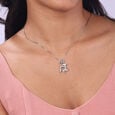 Bold Initial R Silver Charm,,hi-res view 2