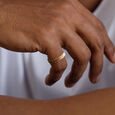 Edgy Grooved Gold Ring,,hi-res view 2