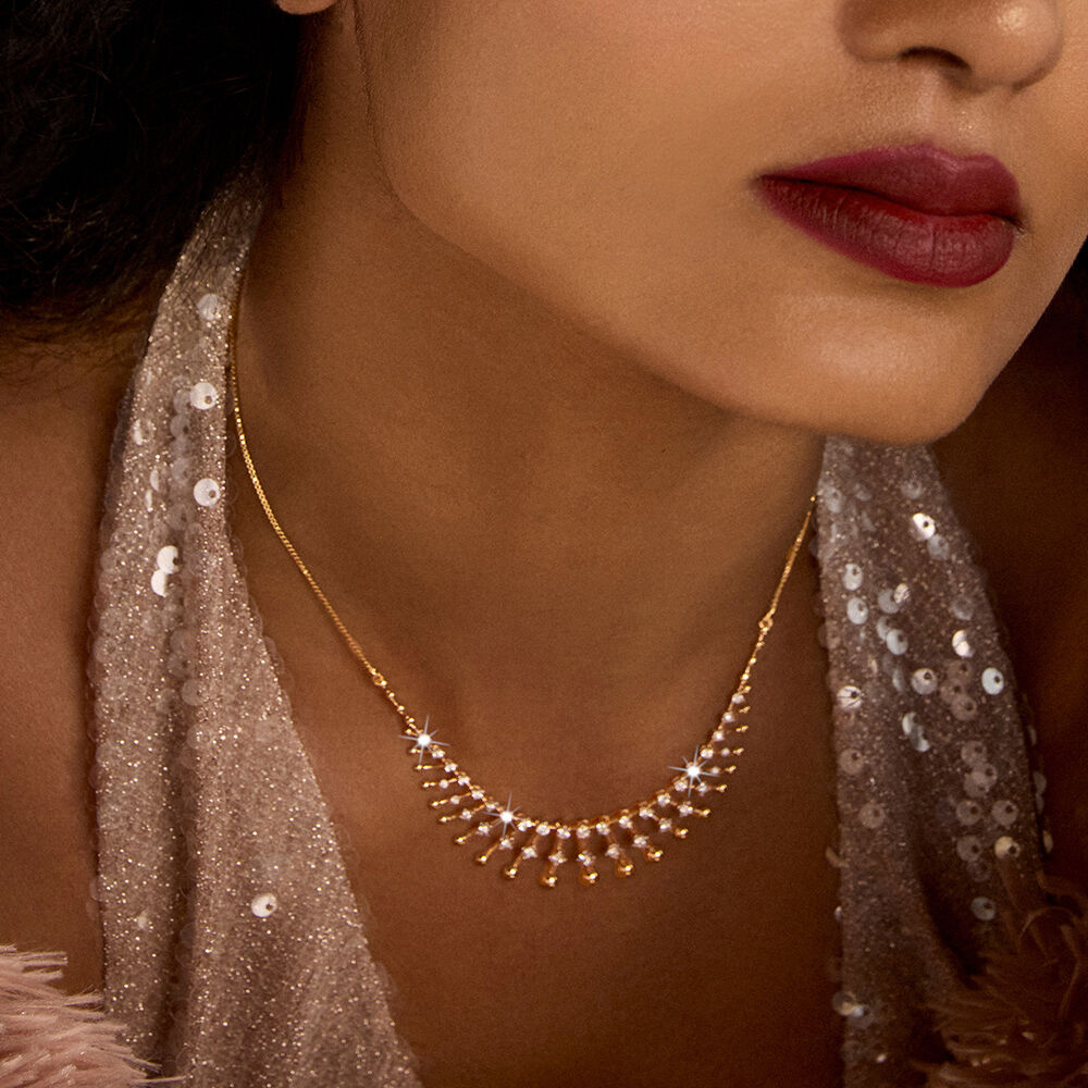 Tanishq gold necklace price list deals